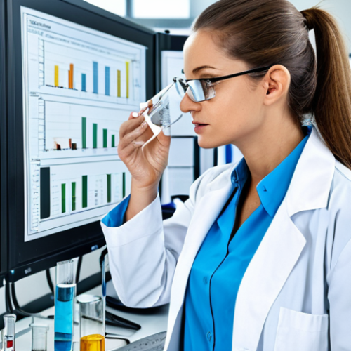 Home 18 **
A professional female engineer in a modern, bright laboratory setting, fully clothed in a lab coat and safety glasses, analyzing a water sample. Background includes advanced scientific equipment and charts. Emphasis on clean, safe for work environment with perfect anatomy and appropriate content. High-quality professional photography.
**